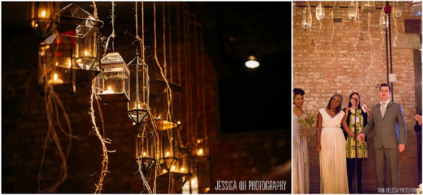 the-notwedding-bridal-show-brooklyn-exposed-brick-jar-lantern-ceremony-backdrop